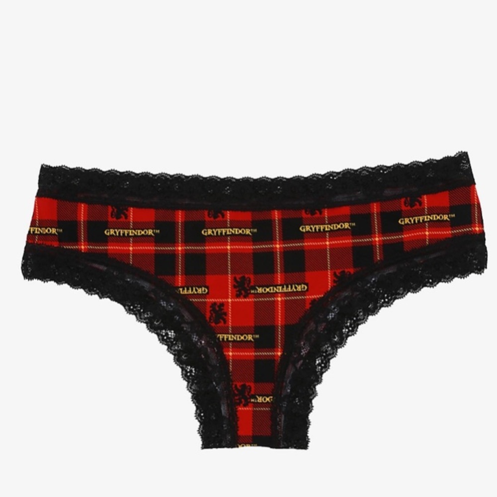 Harry Potter Gryffindor Plaid Cheeky Panty Hot‎ Topic